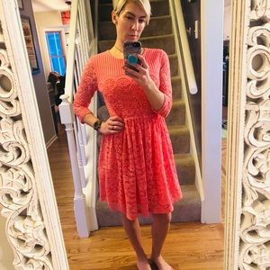 Bright Coral Dress